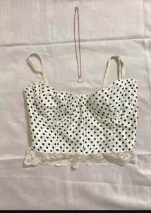Polka Dot Corset Top