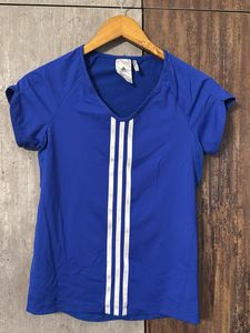 Adidas Blue Striped Tee
