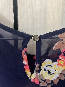 Floral Y2K Aesthetic blue Shrug