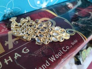Gold Peacock Hair Clip