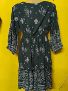 Paisley Print Mini Dress