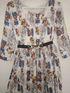 Elegant Floral Print Maxi Dress