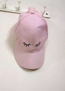Pink Eyelash Baseball Cap