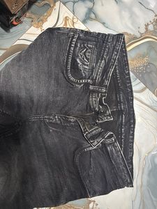 Grey And Black Wash Jeans