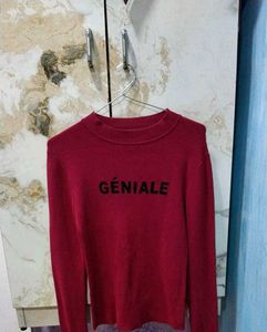 Red 'Geniale' Pullover Sweater