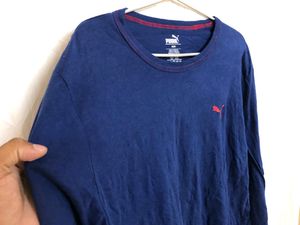 Puma Blue Long Sleeve T Shirt.