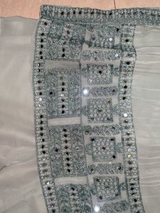 Elegant Blue Sharara Suit