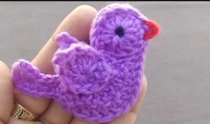 Cute Crochet Birds Keychain And Charms