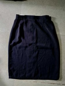 Navy Blue Straight Skirt And Top