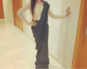 Elegant Ruffle Saree