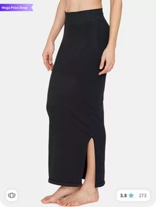 Black Maxi Skirt with Slit