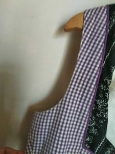 Beautiful Gingham Trendy Korean Dress