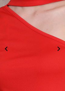 Chic Red Cutout Tank Top