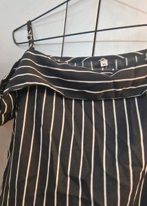 Black Stripped Top