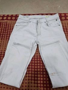 Mufti White Coloured Jeans
