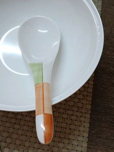 2 BIG BOWL WITH LID AND SERVING SPOON