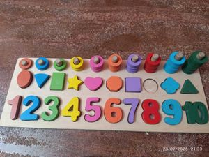 Wooden Number &amp; Shape Sorter
