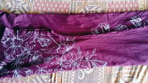 Purple Floral Print T-Shirt