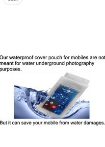 Waterproof Phone Pouches New With Tag