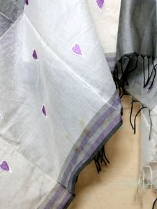 Chanderi Dupatta With Beautiful Thread Work And Colors
