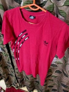 Nice Looking Adidas Red Shirt