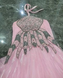 Pink Layered Party Dress