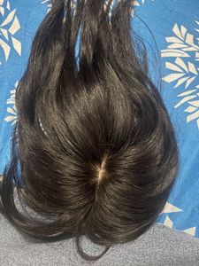 Hair Topper with bangs (100% natural human)