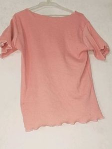 Pink Colour Crop Top For Girls . Its Very Cute 💓