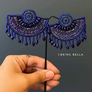 Beaded Statement Earrings