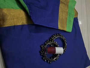 Elegant Blue &amp; Green Saree