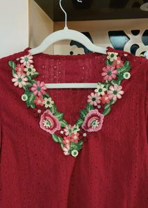 Floral Embroidered Top