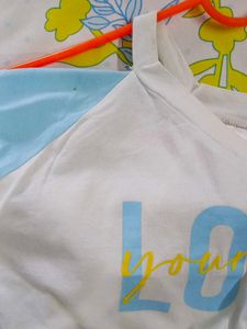 Color Block &#39;Love&#39; Top