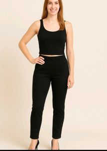 Black Jeans With Elastic Waist