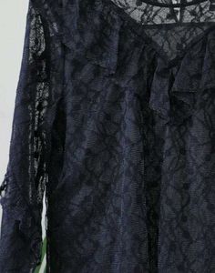 Elegant Black Lace Top