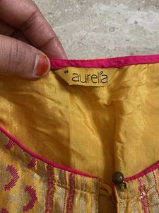 Yellow Printed Kurta