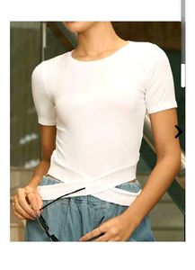 White Short Sleeve Top