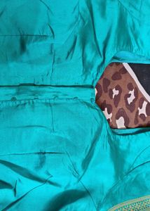 Elegant Teal Banarasi Saree