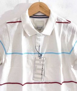 ITH White &amp;YellowStriped Polo Shirt - New with Tag