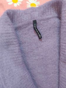 Lavender Cropped Cardigan