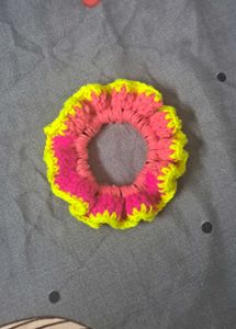 Colorful Crochet Scrunchie
