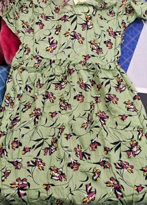 Maternity Cotton Floral Dress For L SIZE
