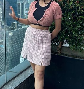 Checkered Mini Skirt