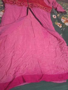 Pink Embroidered Kurta