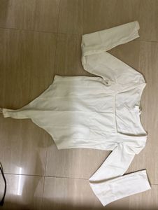 White Long Sleeve Top