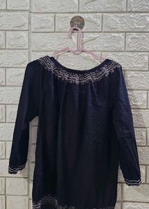 Lifestyle Embroidered Bohemian Blouse Size L