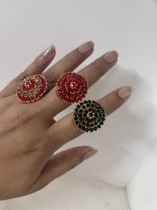 Unique Statement Rings - Set of 4