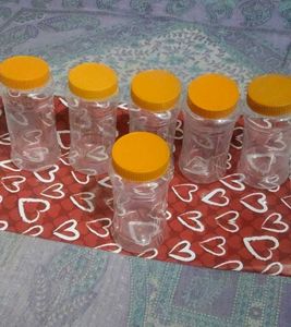 Plastic Food Storage Containers - Set of 6