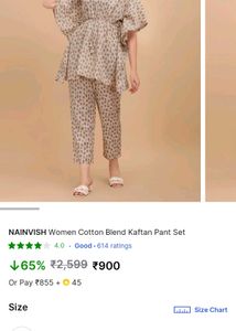 Kaftan Pure Cotton COORD SET