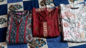 Floral Print Kurti Set - 3 Piece