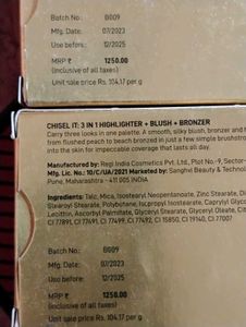 Myglamm 3 In 1 Highlighter + Blush + Bronzer Kit (